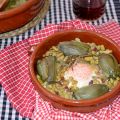 Cazuela de alcachofas y flageolets verts