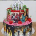 Cake photo of 40th birthday