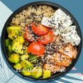 POKE DE SALMÓN. AGUACATE Y GORGONZOLA