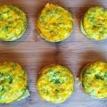 Muffins de queso cheddar, brócoli y huevo
