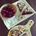 Scones de triple chocolate sin gluten