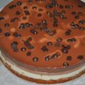 TARTA TRES CHOCOLATES CON BASE DE BIZCOCHO