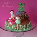 TARTA FONDANT PARA BIKE-TRIALERO