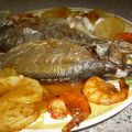 LUBINA Y DORADA....al aroma de gamba