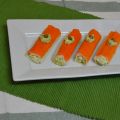 CANELONES DE SURIMI RELLENOS DE GUACAMOLE