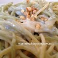 Espaguettis con salsa de gorgonzola