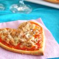 Mini pizzas valentinizadas (o pizza al tonno)