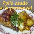 Pollo asado con hierbas provenzales