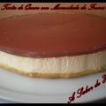 TARTA DE QUESO CON MERMELADA DE FRESAS