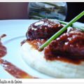 Carrileras con chocolate al Pedro Ximenez