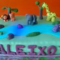 Tarta animales de la selva