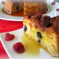 Pudin de manzana y pasas en microondas