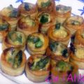 Tartaletas de espárragos con queso
