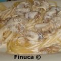 Espaguetis con salsa de champiñones
