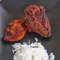Tandoori de pollo y arroz con leche de coco