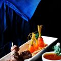 Brochettes de ternera con Isfannariyya