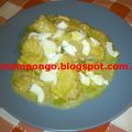 Pollo de corral en pepitoria