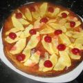 TARTA DE  MANZANA Y GUINDAS