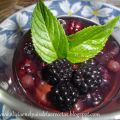 Gelatina de frutas rojas