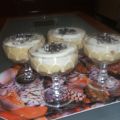 Postre de chocolate blanco y queso