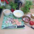 Arroz  con pulpo y langostinos, low cost!