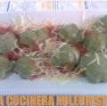 Raviolis de Espinacas rellenos de Pollo y Ceps