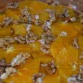 Naranjas con nueces, miel y Pedro Ximenez