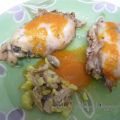 Muslitos rellenos de champiñones y calabacín
