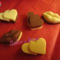 Bombones bicolor para San Valentín