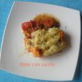 BACALAO CON PURÉ Y PASAS