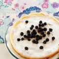 Pastel de queso con moras