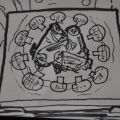 Comic-Receta: Rollitos de pollo con pasas