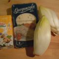 Ensalada de endivias con gorgonzola.