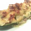 Calabacines rellenos gratinados