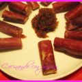 Rollitos de cecina y foie