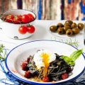 RECETA: Pasta con Huevos POCHÉ y  chistorra