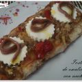TOSTA DE ESCALIVADA CON ANCHOAS
