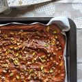 Brownie con nueces o nueces y pistachos