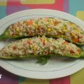 CALABACINES RELLENOS DE ENSALADA DE ARROZ