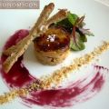 Milhojas de foie y manzana