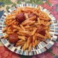 MACARRONES CON ALBONDIGAS AL CAVA