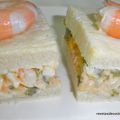 MINI SANDWICH DE SALMÓN Y LANGOSTINOS