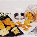 Crackers de parmesano con harina de garbanzo