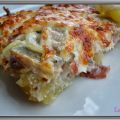 Pastel carbonara de patatas