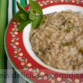 RISOTTO DE TRIGUEROS A LA MENTA Y LIMON