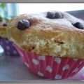 Muffins de yogur y perlitas de chocolate