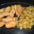 RAPE REBOZADO CON VERDURAS