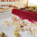 TERRINA HELADA DE TURRÓN CON FRAMBUESAS