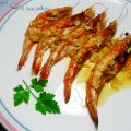 Langostinos a la sidra