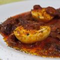 Huevos con Tomate, Jamón y Salchichas